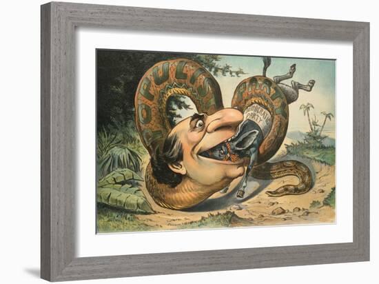 Swallowed!-JS Pughe-Framed Art Print