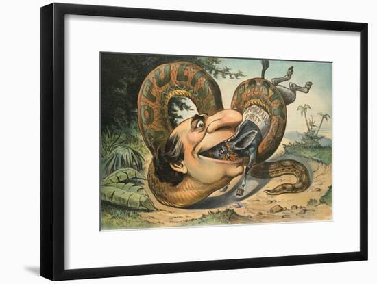 Swallowed!-JS Pughe-Framed Art Print