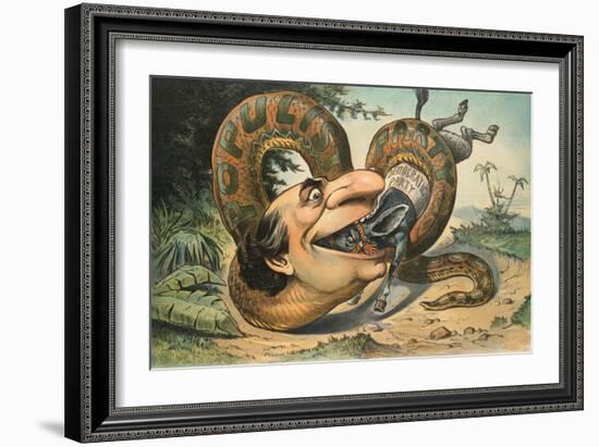 Swallowed!-JS Pughe-Framed Art Print