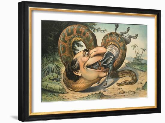 Swallowed!-JS Pughe-Framed Premium Giclee Print