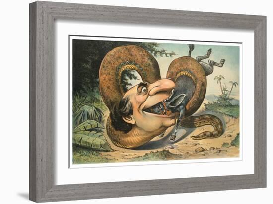 Swallowed!-JS Pughe-Framed Premium Giclee Print