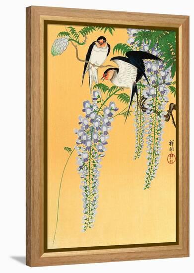 Swallows and Wisteria-Koson Ohara-Framed Premier Image Canvas