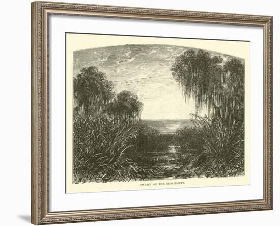 Swamp on the Mississippi-null-Framed Giclee Print