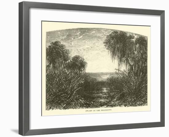 Swamp on the Mississippi-null-Framed Giclee Print