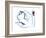 Swan, 2021, (mixed media on paper)-Mark Adlington-Framed Giclee Print