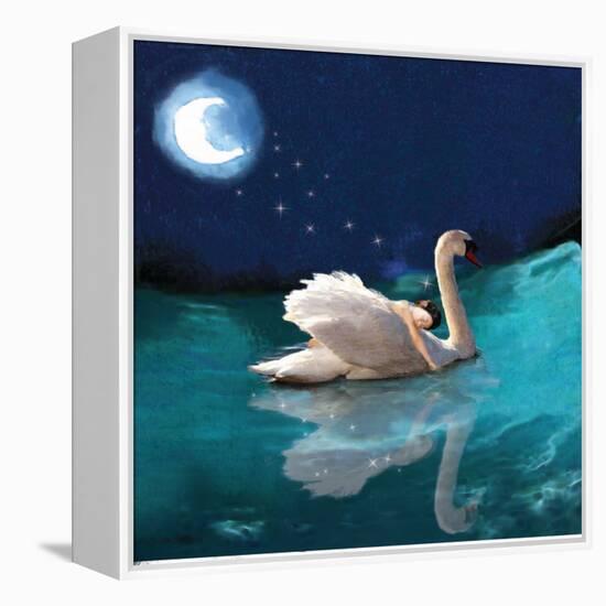 Swan And Child-Nancy Tillman-Framed Stretched Canvas