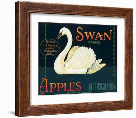 Swan Brand Apples-null-Framed Art Print