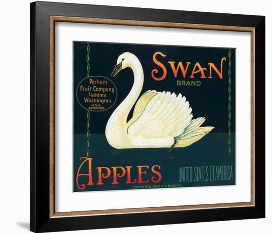Swan Brand Apples-null-Framed Art Print
