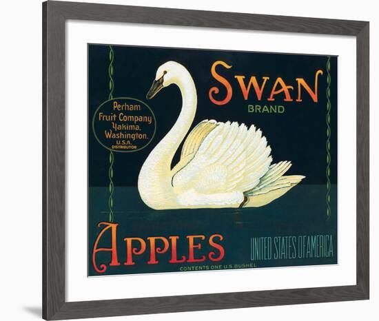 Swan Brand Apples-null-Framed Art Print