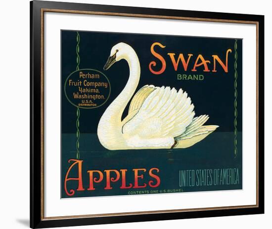 Swan Brand Apples-null-Framed Art Print