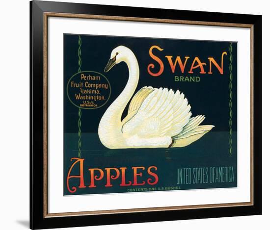 Swan Brand Apples-null-Framed Art Print