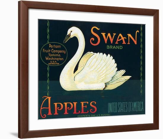 Swan Brand Apples-null-Framed Art Print