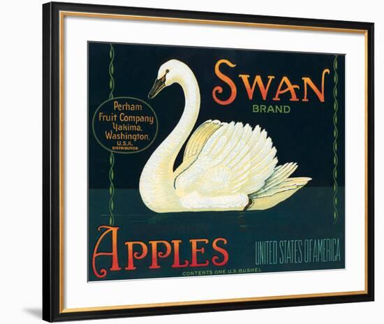 Swan Brand Apples-null-Framed Art Print