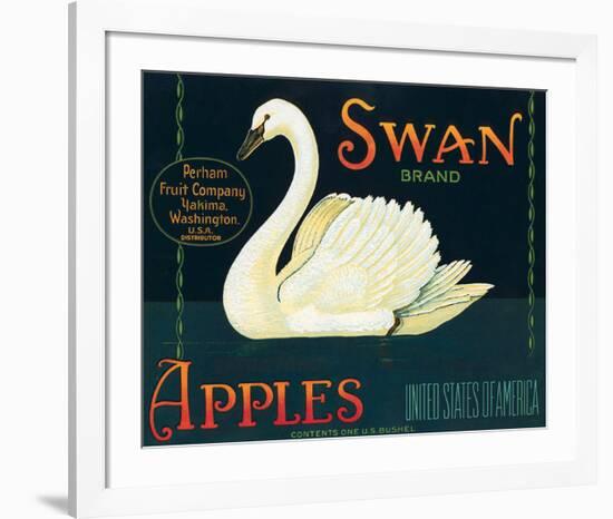 Swan Brand Apples-null-Framed Art Print