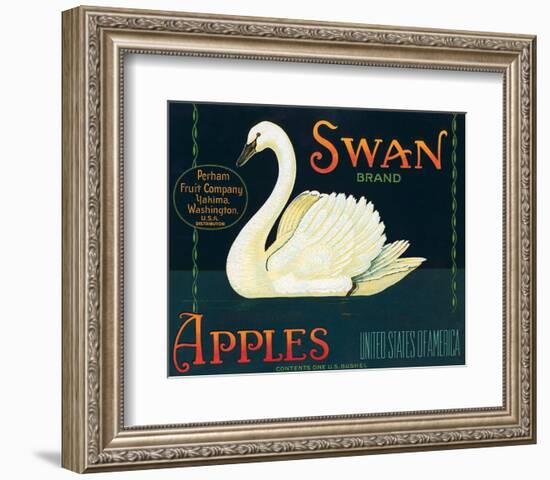 Swan Brand Apples-null-Framed Art Print