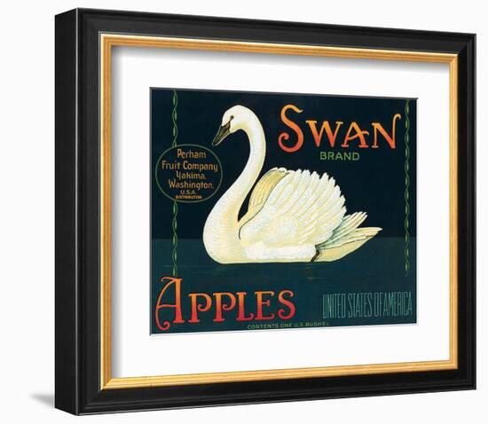 Swan Brand Apples-null-Framed Art Print