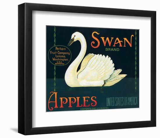 Swan Brand Apples-null-Framed Art Print