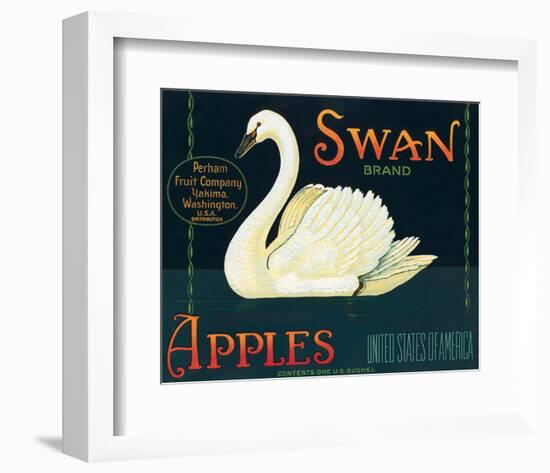 Swan Brand Apples-null-Framed Art Print