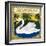 Swan Brand Cigar Box Label-Lantern Press-Framed Art Print