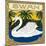 Swan Brand Cigar Box Label-Lantern Press-Mounted Art Print