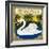 Swan Brand Cigar Box Label-Lantern Press-Framed Art Print