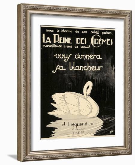 Swan Cremes-null-Framed Giclee Print