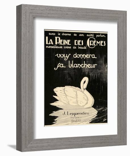 Swan Cremes-null-Framed Giclee Print