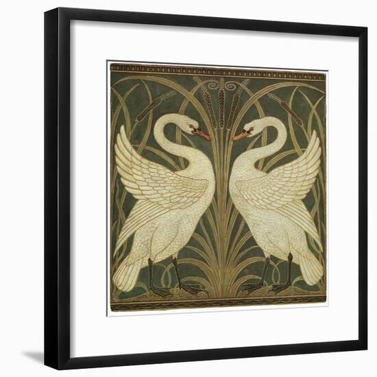 Swan Design-Walter Crane-Framed Giclee Print