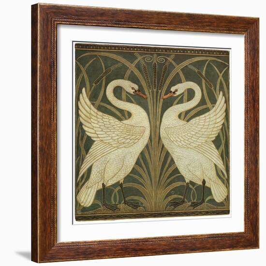 Swan Design-Walter Crane-Framed Giclee Print