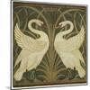 Swan Design-Walter Crane-Mounted Giclee Print