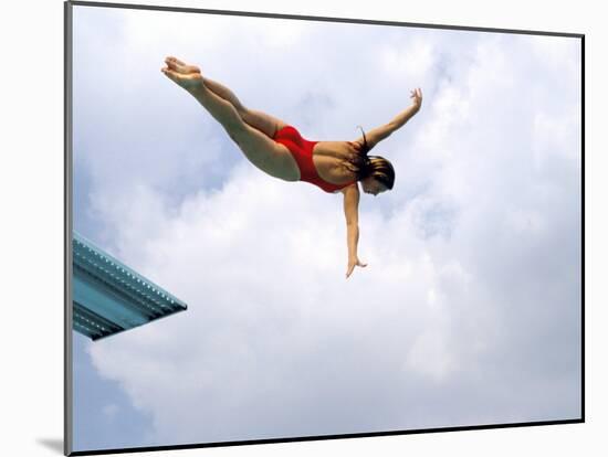 Swan Dive-null-Mounted Photographic Print