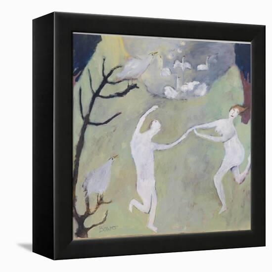 Swan Lake, 2008-Susan Bower-Framed Premier Image Canvas