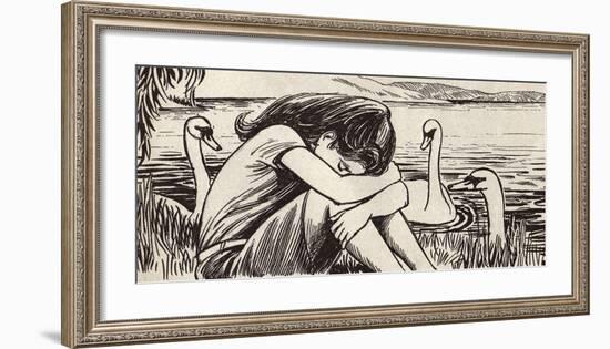 Swan Lake-Roy Newby-Framed Premium Giclee Print