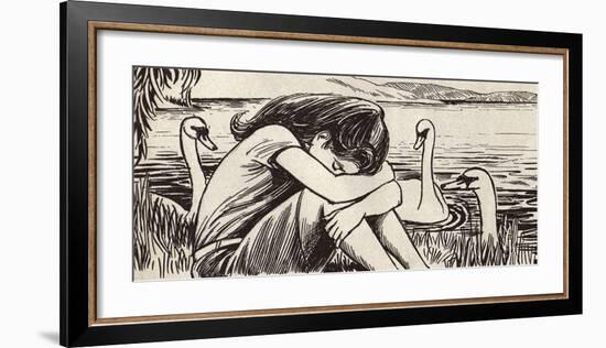 Swan Lake-Roy Newby-Framed Premium Giclee Print