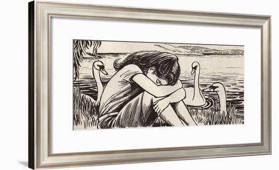 Swan Lake-Roy Newby-Framed Premium Giclee Print