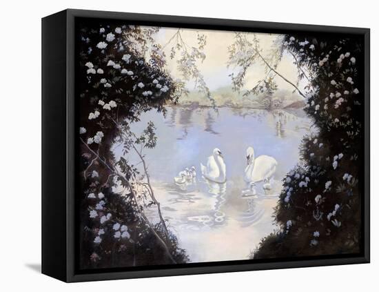 Swan Lake-Judy Mastrangelo-Framed Premier Image Canvas