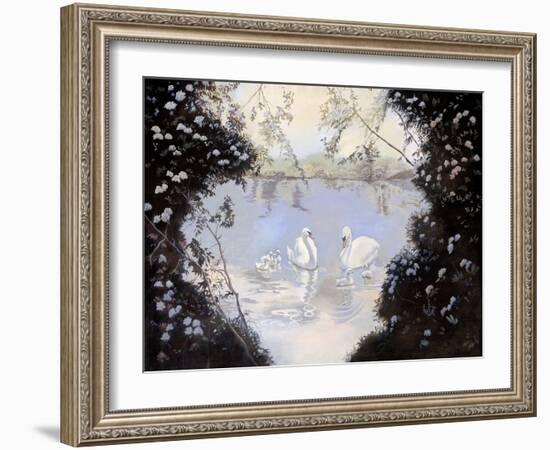 Swan Lake-Judy Mastrangelo-Framed Giclee Print