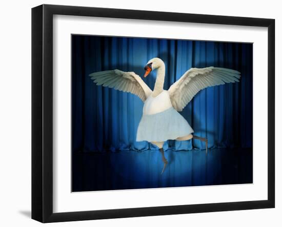 Swan Lake-J Hovenstine Studios-Framed Giclee Print