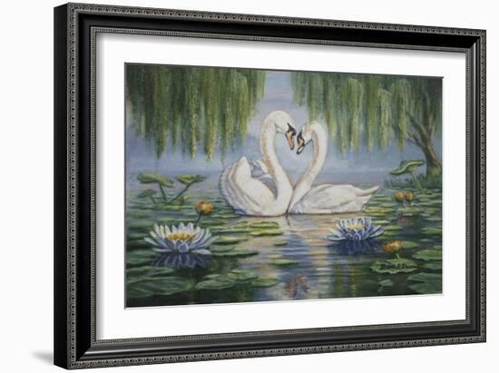 Swan Love-Bruce Dumas-Framed Giclee Print