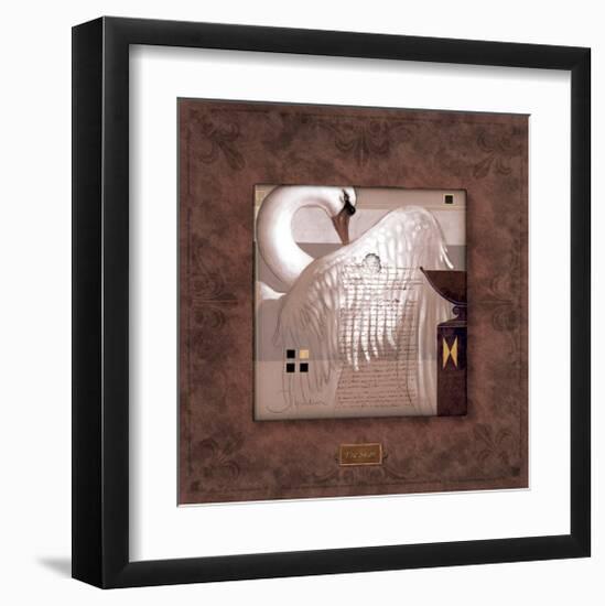 Swan-Majestic Thought-Joadoor-Framed Art Print
