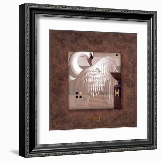 Swan-Majestic Thought-Joadoor-Framed Art Print