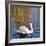 Swan on a Pond, Keukenhof Gardens, Lisse, Holland-Anna Miller-Framed Photographic Print