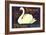 Swan Pear Label-null-Framed Art Print