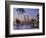 Swan River and James Mitchell Park at dusk-Jonathan Hicks-Framed Photographic Print