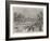 Swan-Upping on the Thames, from Brentford Ait-null-Framed Giclee Print