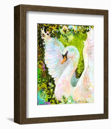 Swan-Jennifer Lommers-Framed Art Print