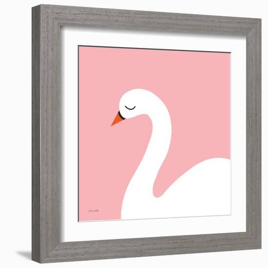 Swan-Ann Kelle-Framed Art Print