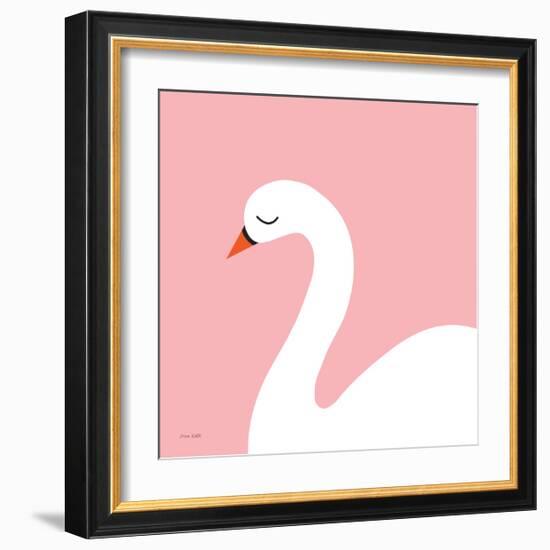 Swan-Ann Kelle-Framed Art Print