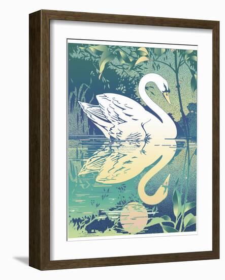 Swan-David Chestnutt-Framed Giclee Print