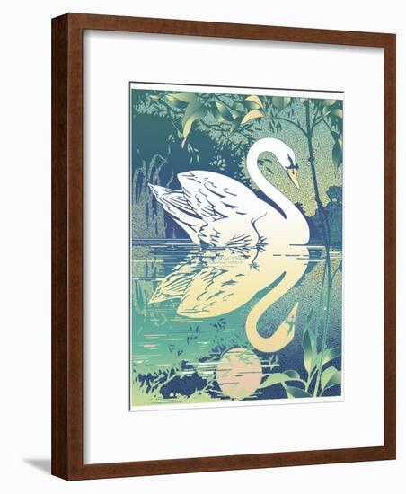 Swan-David Chestnutt-Framed Giclee Print